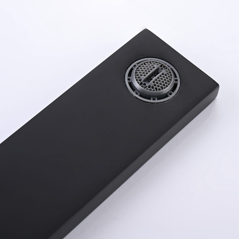 6 in.H Modern Matte Black/ Brushed Gold Single Handle Bathroom Faucet includes Hardware