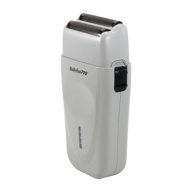 BaByliss Pro Limited Edition LithiumFX+ Cord/Cordless Lithium Ergonomic Double Foil Shaver Gray FXFS573GY + Fade Brush + 9" Comb