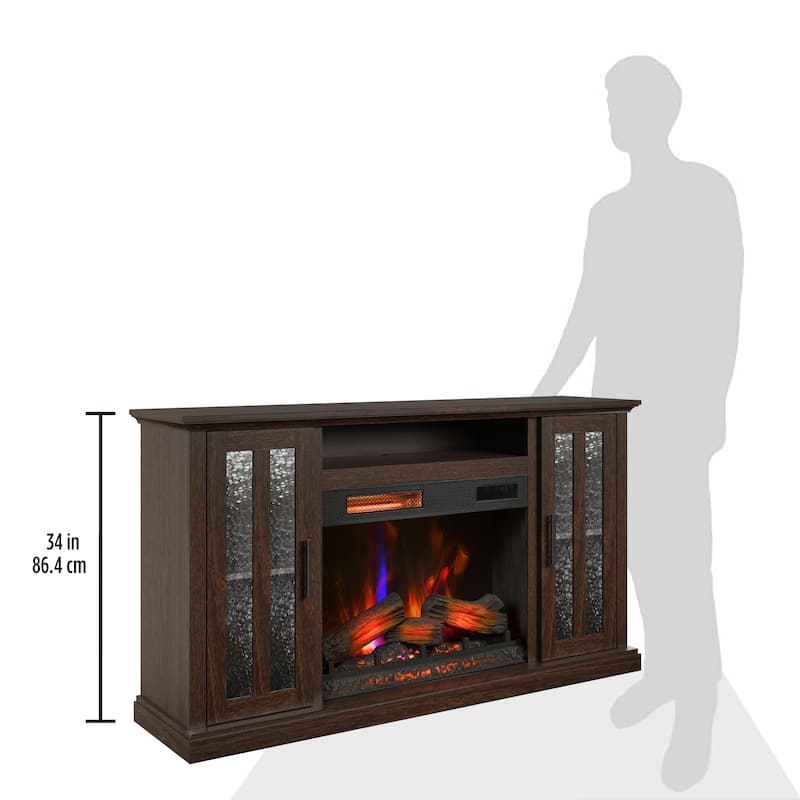 duraflame® Electric Fireplace TV Stand, Stromburg Oak