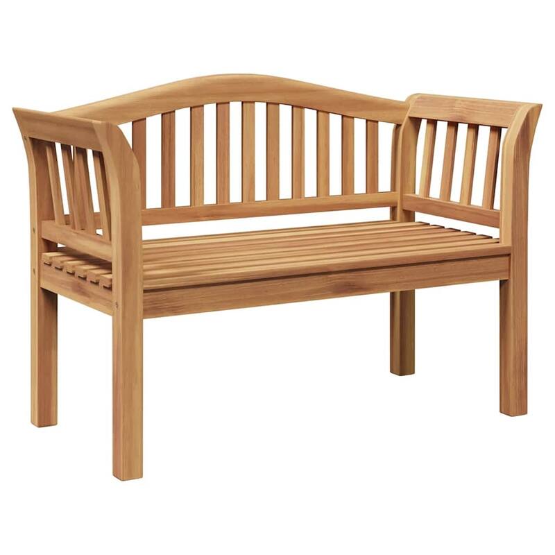 vidaXL Garden Bench Brown 120 x 53.5 x 85 cm Solid teak wood - 47.2 x 21.1 x 33.5