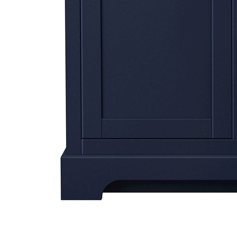 Wyndham Collection Avery 48" Double Free Standing Vanity Cabinet -