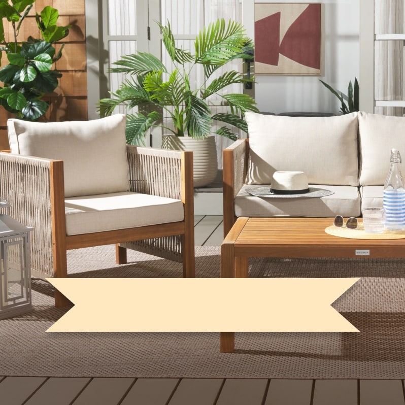 Patio furniture sets extra 10% off*.