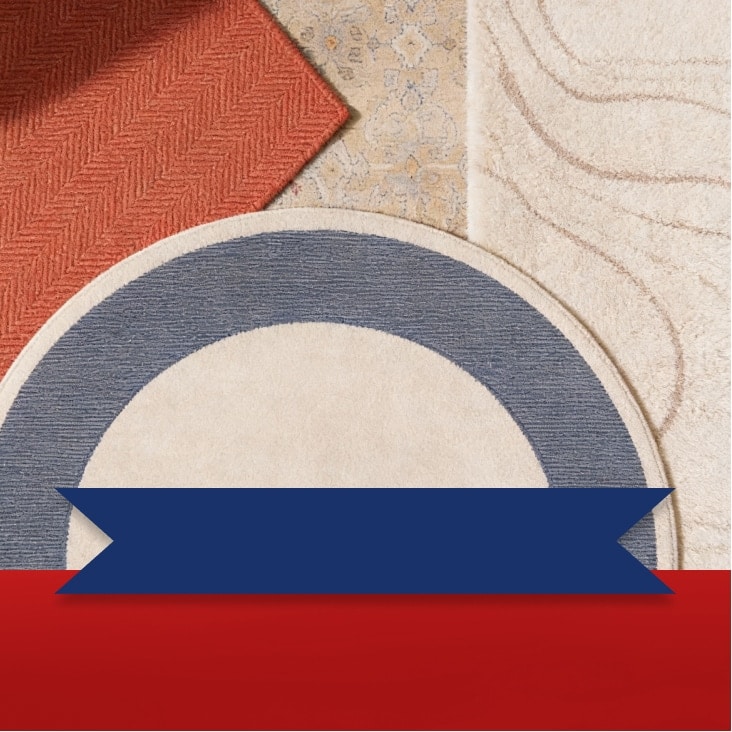 Rugs up to 60% off*.