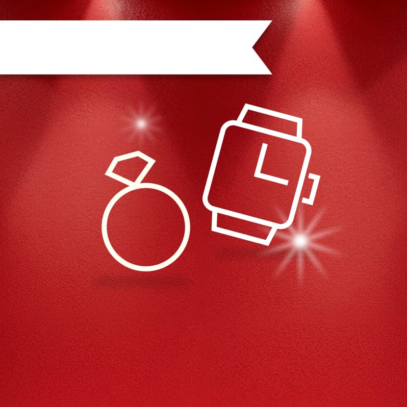 Up to 60% off* Jewelry & Watches.