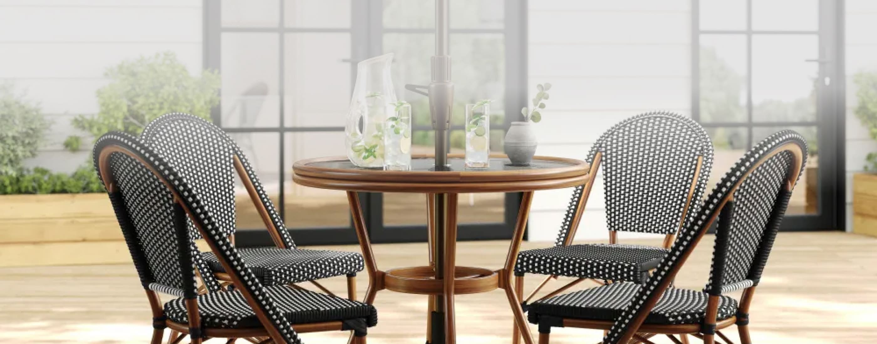 Shop the new Martha Stewart Patio Collection (wants to highlight newness, trendy, etc)