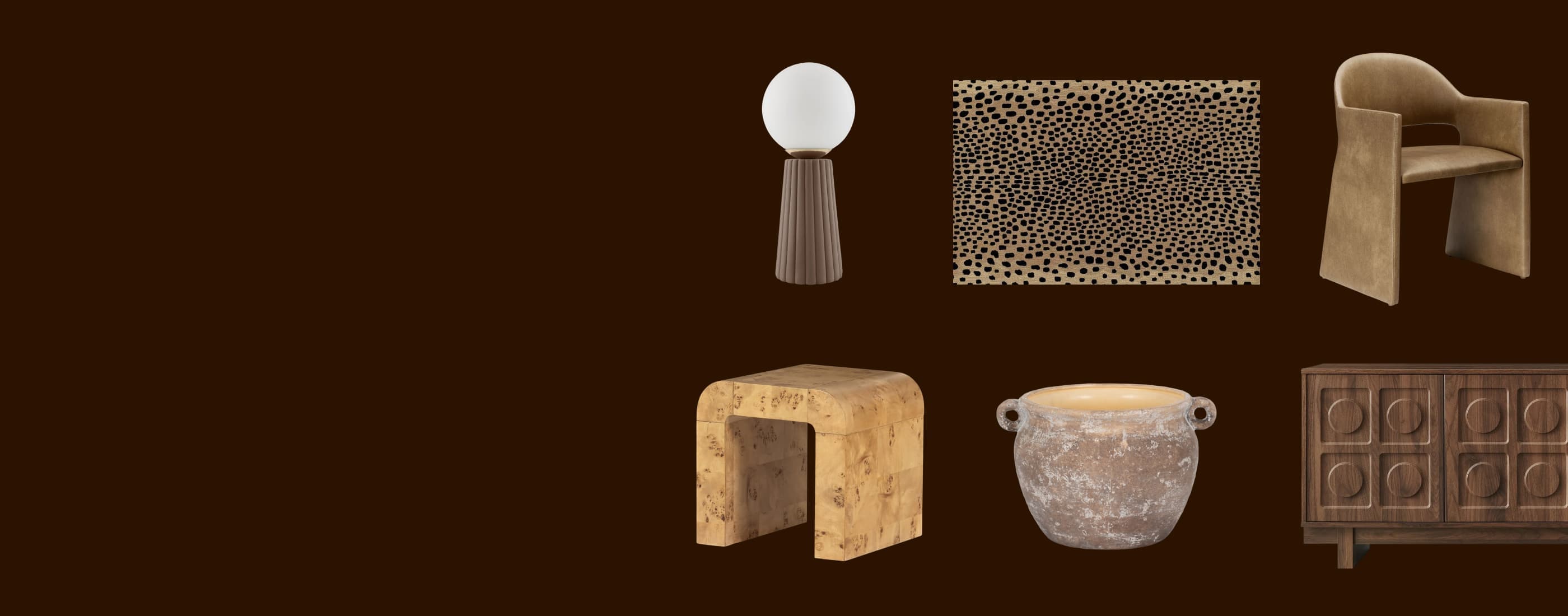 Color crush: shades of brown. Up to 40% off*. Warm, inviting picks for every room. Save Now.