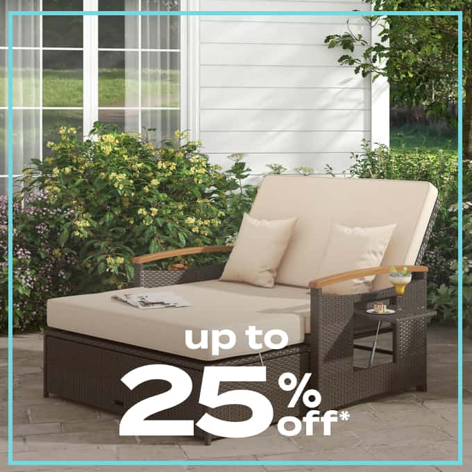 Up To 25% Off* outdoor seating