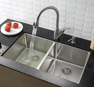 How do you measure a kitchen sink?