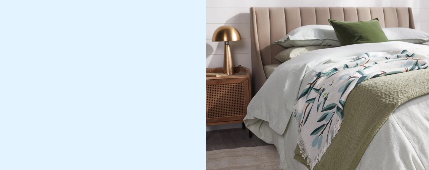 seasonal bedding refresh. up to 50% off*