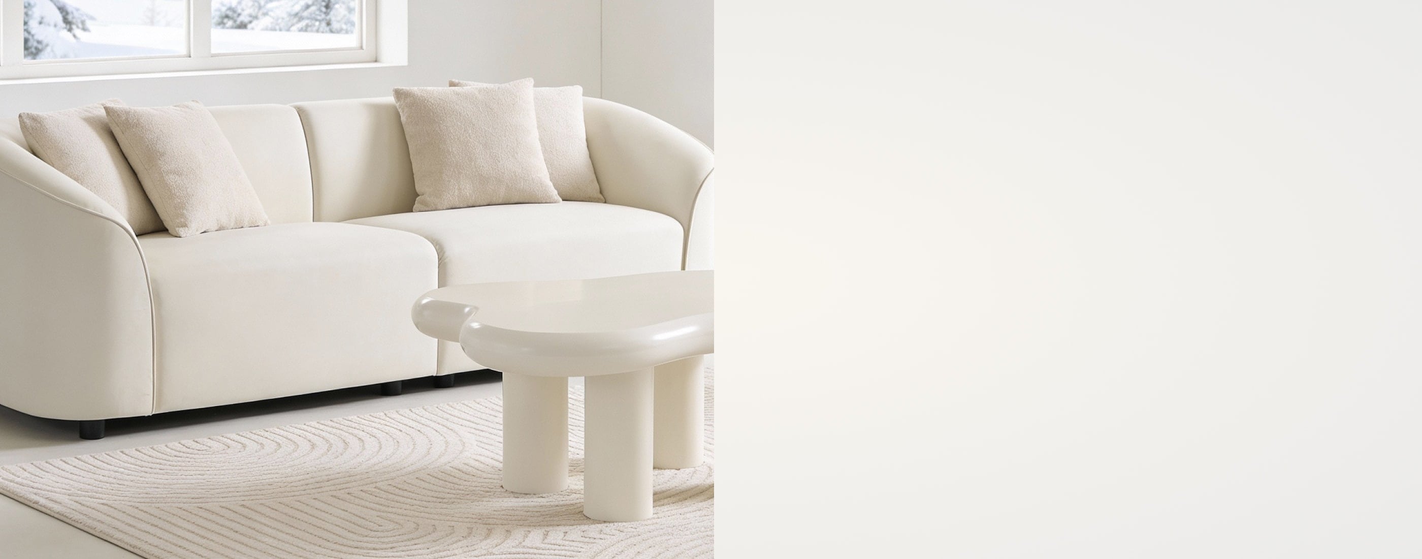 up to 40% off* the cloud dancer edit. inspired by Pantone Color of the Year 2026. Shop the Edit