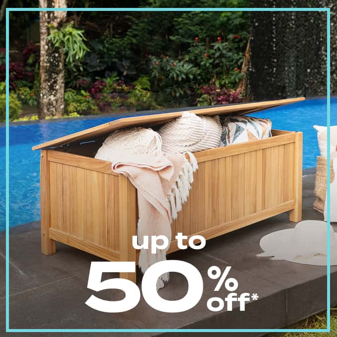 Up To 50% Off* Outdoor Storage