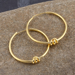 Top 5 Unique Gold Hoop Earrings | Overstock.com