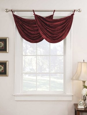 simple window valance beautifully displays the windows