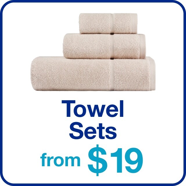 Towel Sets from $19