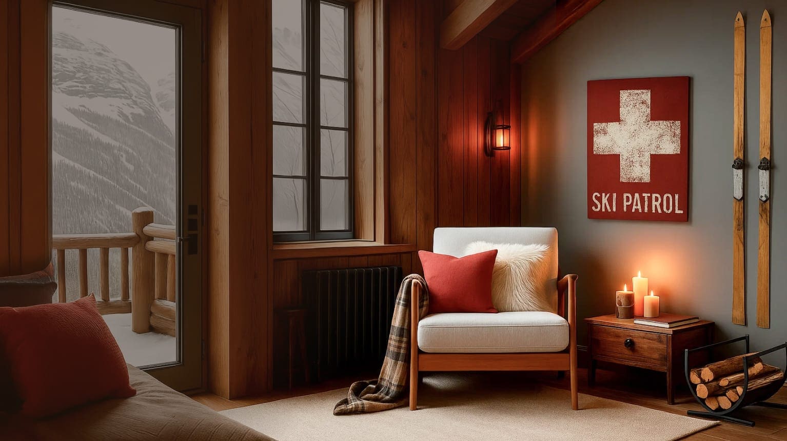 ski chalet edit. create your cozy winter haven. Save Now.
