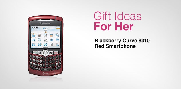 Gift Ideas for Her   Day 5   BlackBerry Curve 8310 Red Smartphone