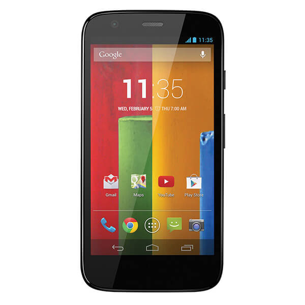 The screen of a smartphone with a bright display