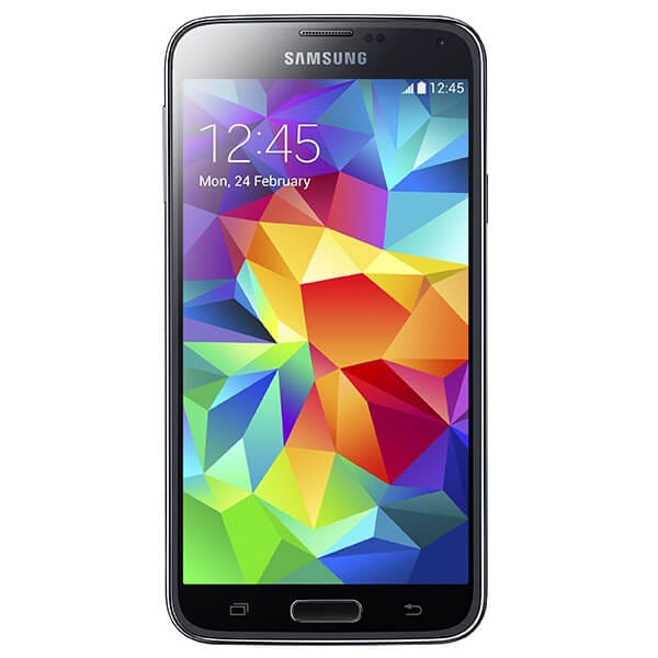 The screen of a smartphone with a bright display