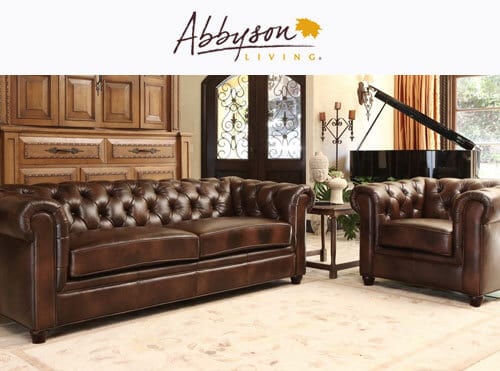 Abbyson living bradley top deals grain leather reclining sectional