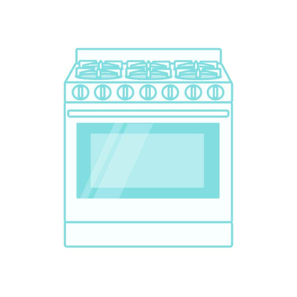 Illustration of a kitchen range