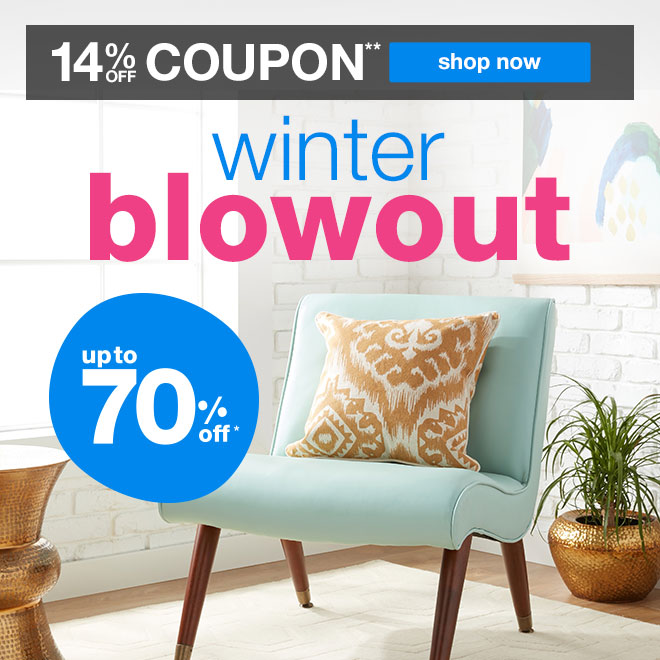 winter blowout - up to 70% off*