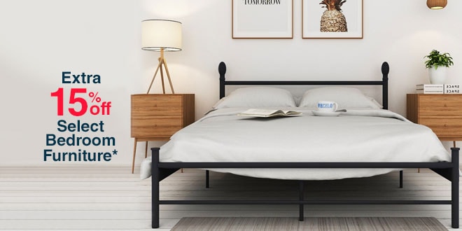 Extra 15% off Select Bedroom Furniture*