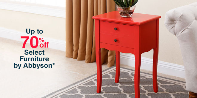 Up to 70% off Select Furniture by Abbyson*