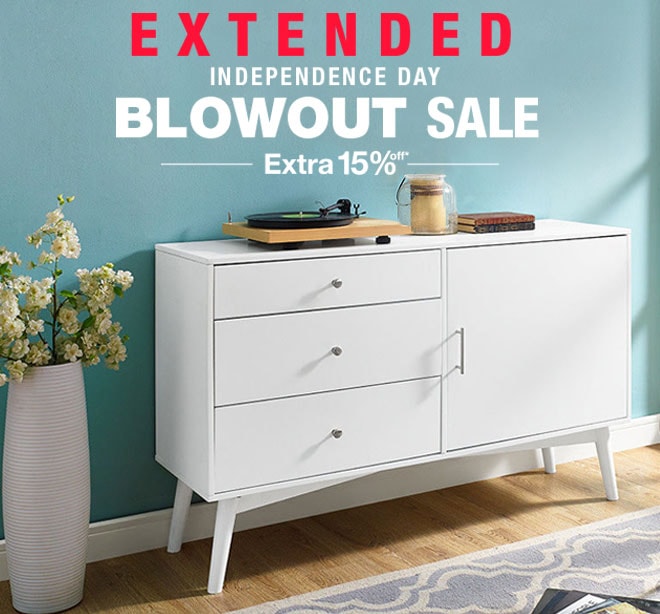 Extended Independence Day Blowout Sale Extra 15% off*