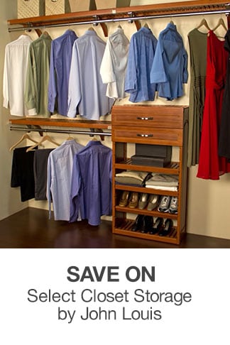 Save on Select Closet Storage by John Louis