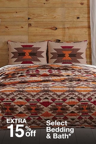 Extra 15% off Select Bedding & Bath*