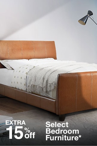 Extra 15% off Select Bedroom Furniture*