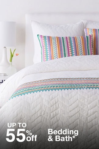 Up to 55% off Bedding & Bath*