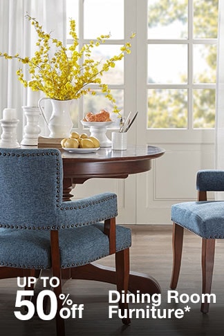 Up to 50% off Dining Room Furniture*