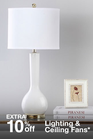 Extra 10% off Lighting & Ceiling Fans