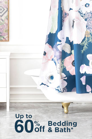 Up to 60% off Bedding & Bath*