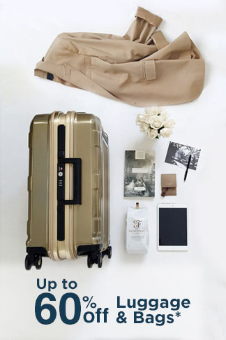 Up to 60% off Luggage & Bags*