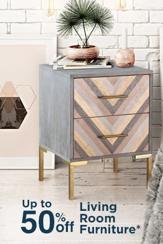 Up to 50% off Living Room Furniture*