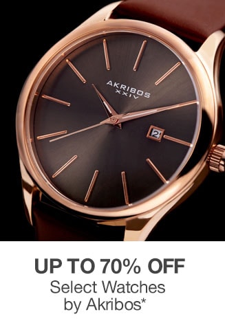 Up to 70% off Select Watches by Akribos*