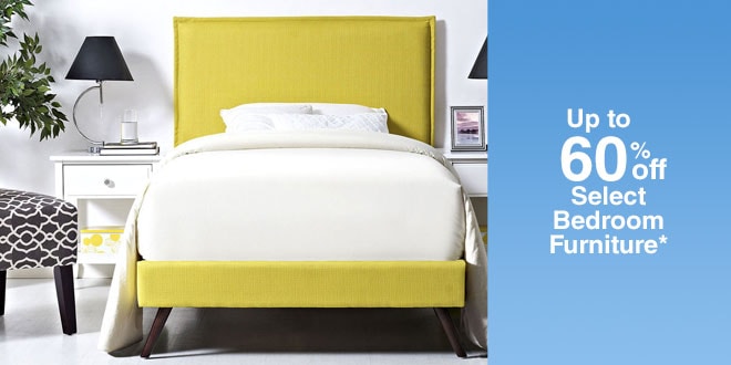 Up to 60% off Select Bedroom Furniture*