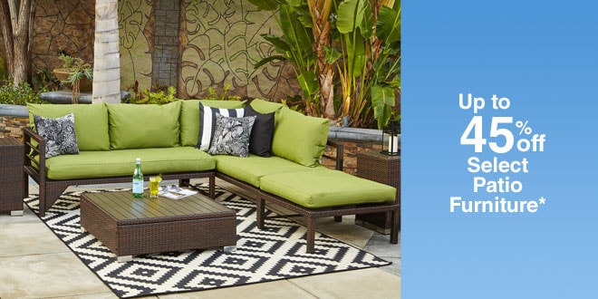 Up to 45% off Select Patio Furniture*