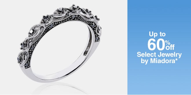 Up to 60% off Select Jewelry by Miadora*
