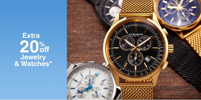 Extra 20% off Select Jewelry & Watches*