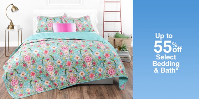 Up to 55% off Select Bedding & Bath*