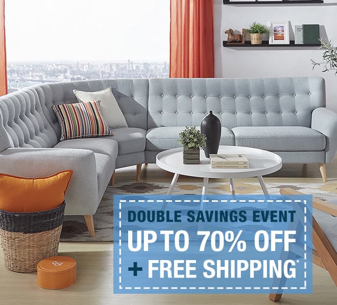 Double Savings Event - Up to 70% off + FREE SHIPPING*