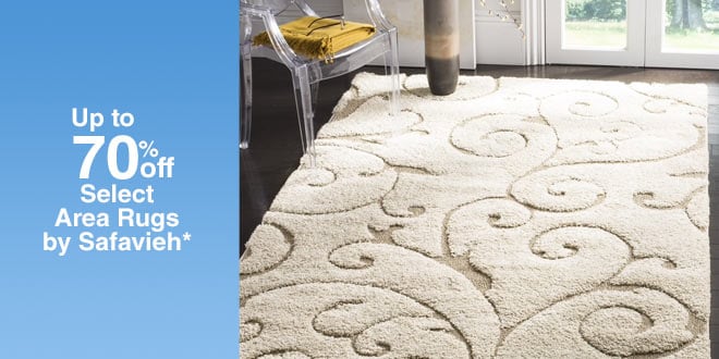 Up to 70% off Select Area Rugs by Safavieh*