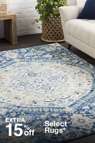 Extra 15% off Area Rugs