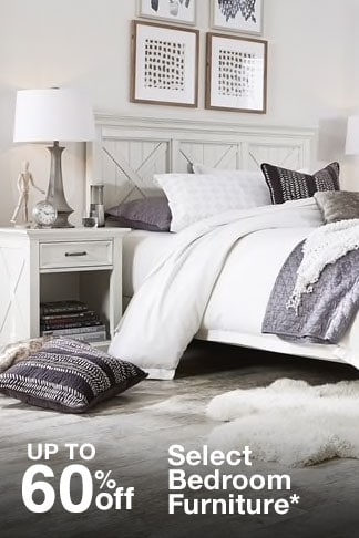 Up to 60% off Select Bedroom Furniture