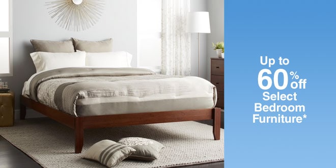 Up to 60% off Select Bedroom Furniture