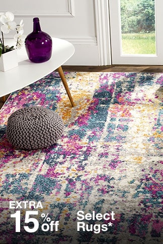 Extra 15% off Select Rugs*