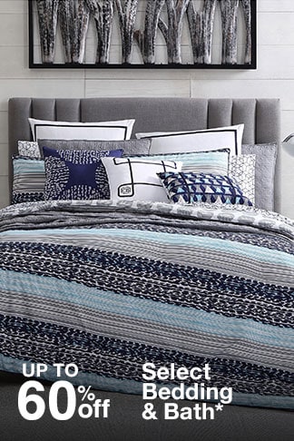 Up to 60% off Bedding & Bath*